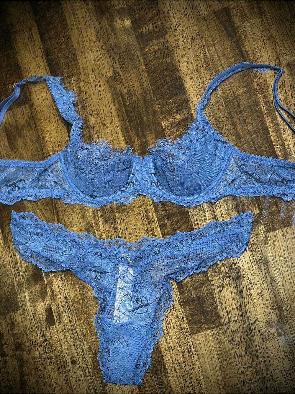 Victoria's Secret Balconette Bra & Thong Set 34a / Medium